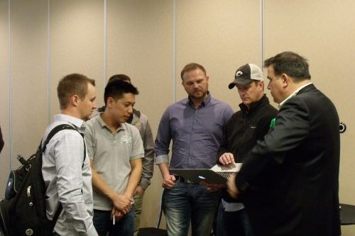2017-03-25 16.09.20 Eco Insulation - Employees conversing